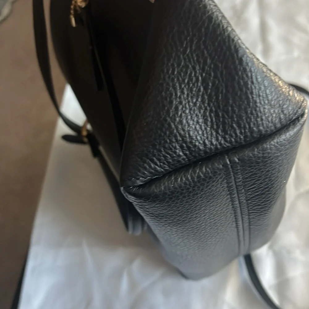 Coach Black Leather Tote Bag - Picture 4 of 7